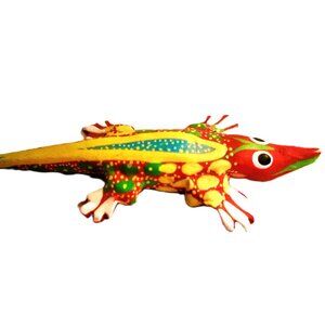 Alebrije Hand Carved Oaxacan Crocodile